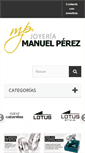 Mobile Screenshot of joyeriamanuelperez.com