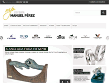 Tablet Screenshot of joyeriamanuelperez.com